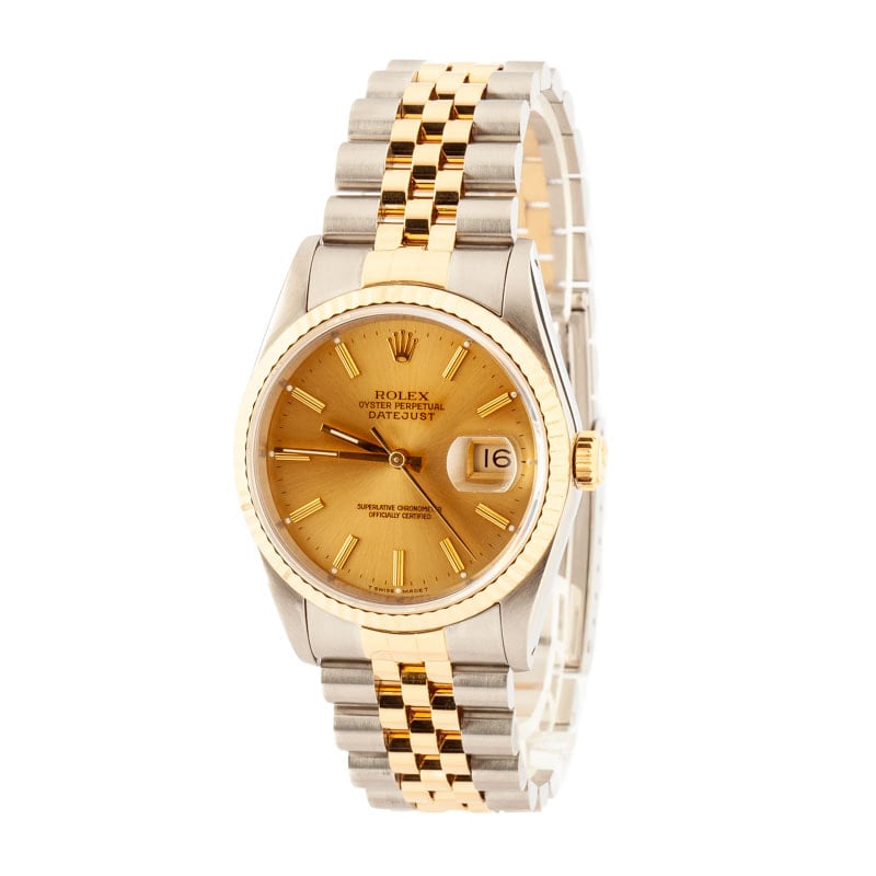 Rolex Datejust 16233 Champagne Dial