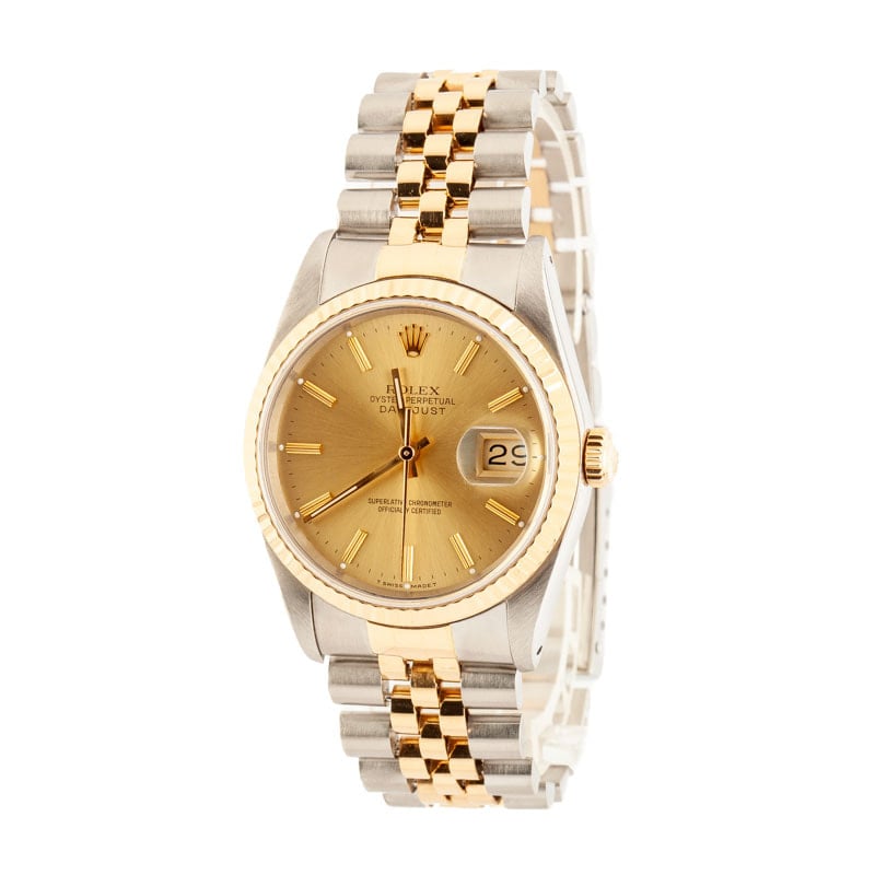 Pre-Owned Rolex Datejust 16233 Champagne Dial