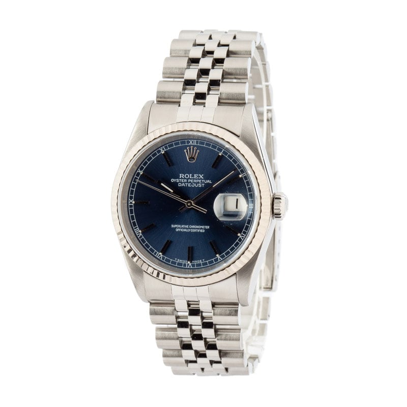 Rolex Datejust ref 16234 Blue Dial