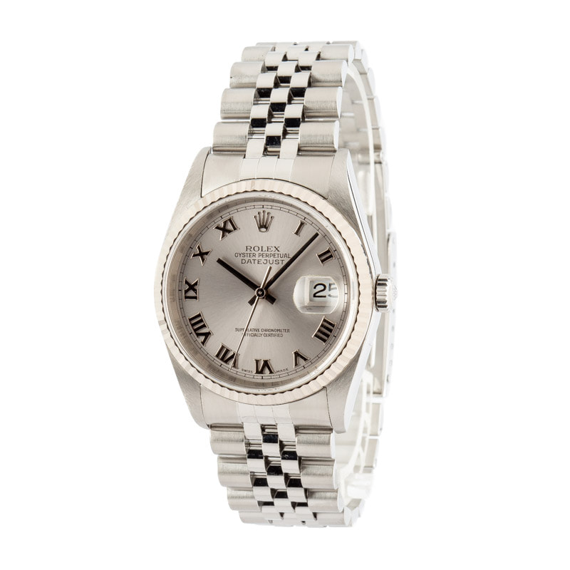 Used Rolex Datejust 16234 Silver Dial