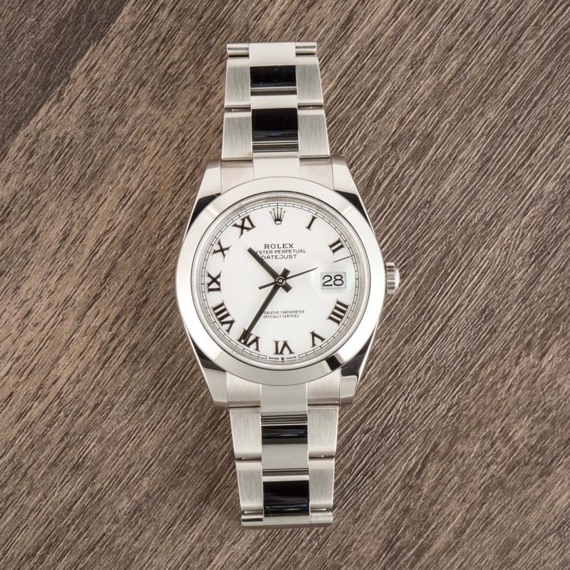 Rolex Datejust 41 Ref 126300 White Dial