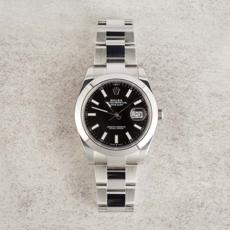 Used Rolex Datejust 41 Ref 126300 Black Dial