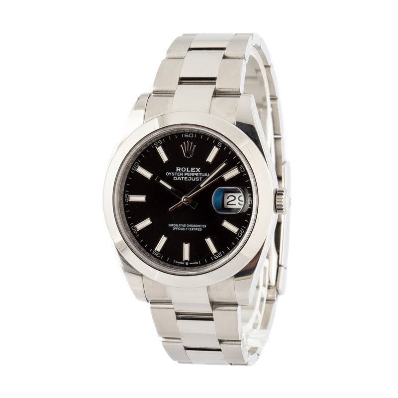 Used Rolex Datejust 41 Ref 126300 Black Dial