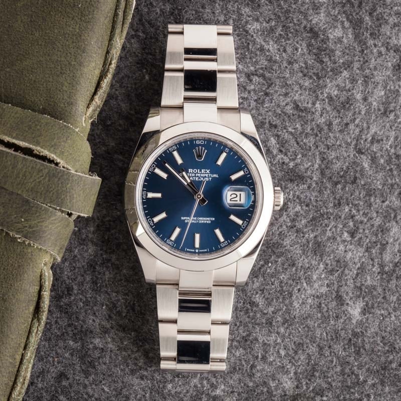 Rolex Datejust 41 Ref 126300 Blue Dial