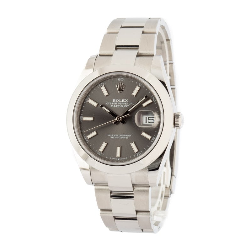 Rolex Datejust 41 Ref 126300 Slate Dial