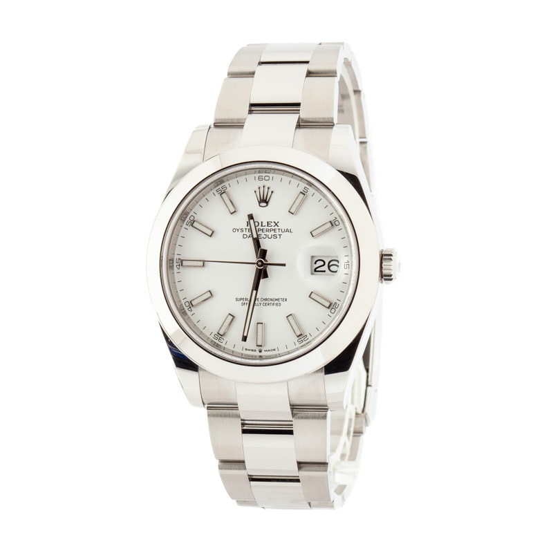 Used Rolex Datejust 41 Ref 126300 White Dial