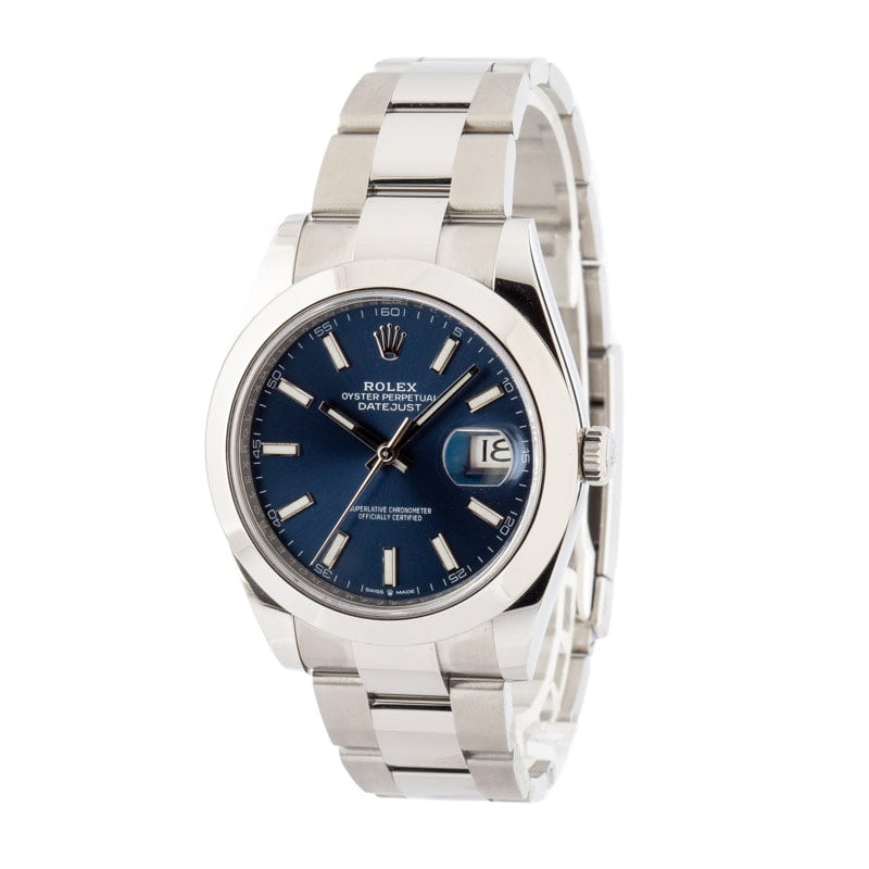 Rolex Datejust 41 Ref 126300 Blue Dial