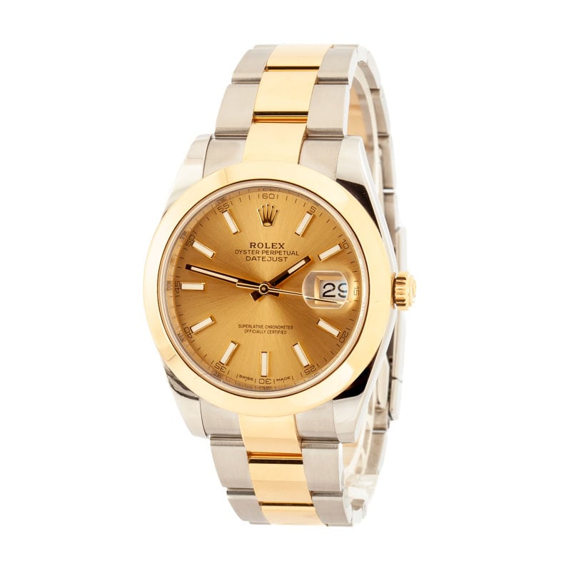 Rolex Datejust 41 Ref 126303 Champagne Dial