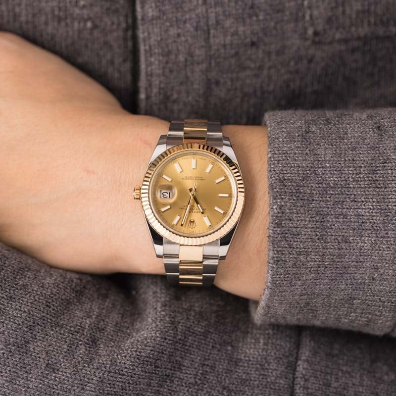 Used Rolex Datejust 126333 Champagne Index Dial