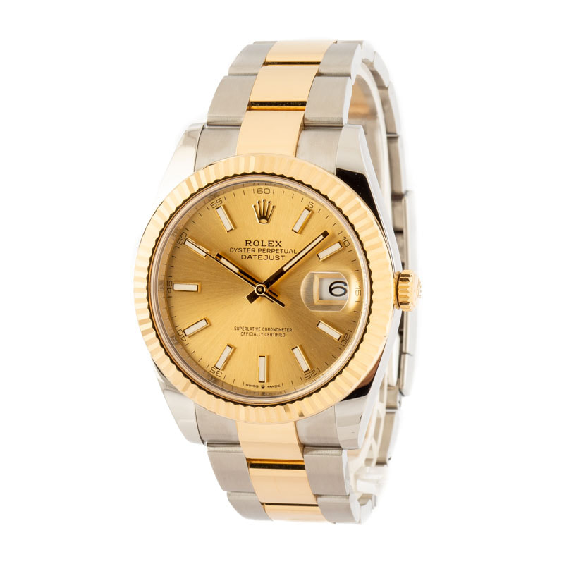 Used Rolex Datejust 126333 Champagne Index Dial