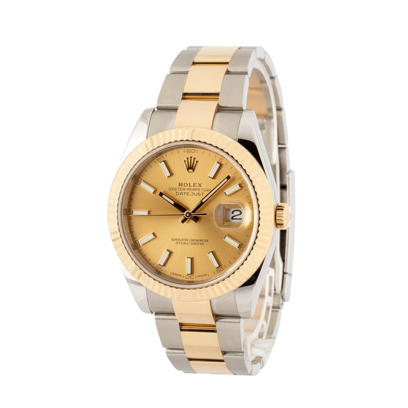 Pre-Owned Rolex Datejust 41 Ref 126333 Champagne Dial