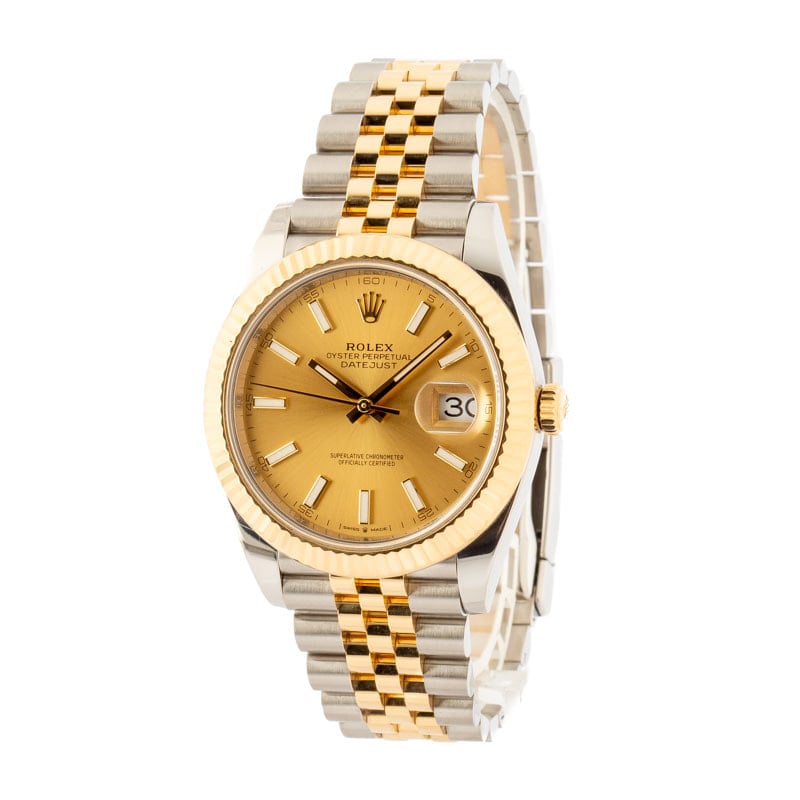 Used Rolex Datejust 126333 Champagne Index Dial