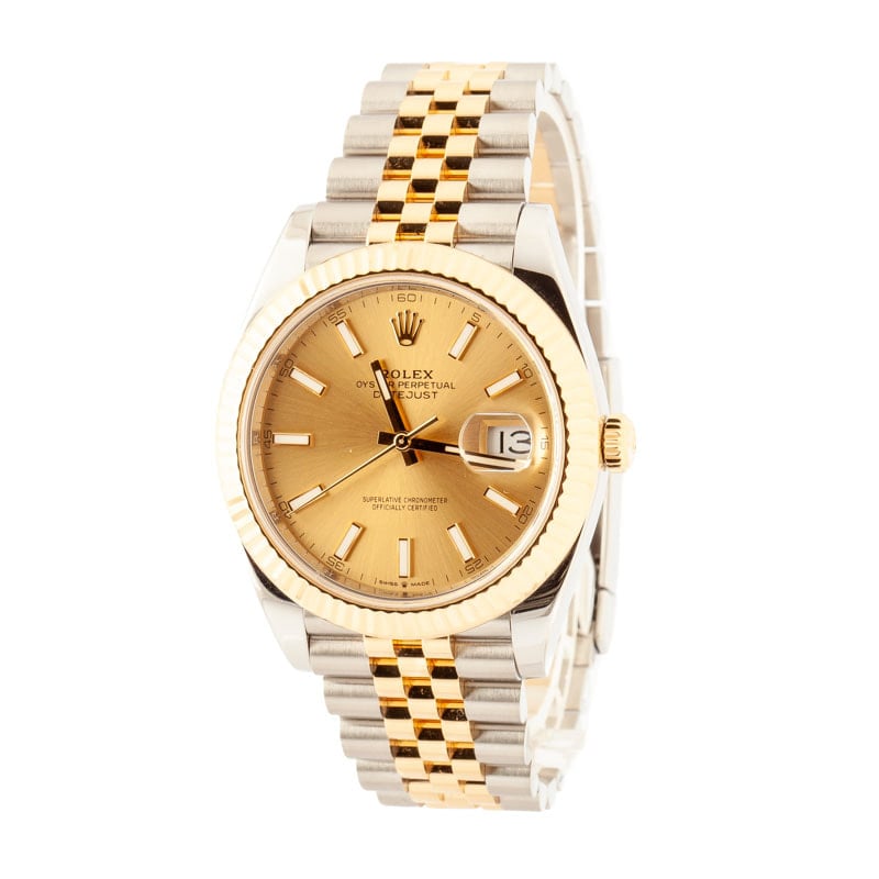 Rolex Datejust 41 Ref 126333 Champagne Dial