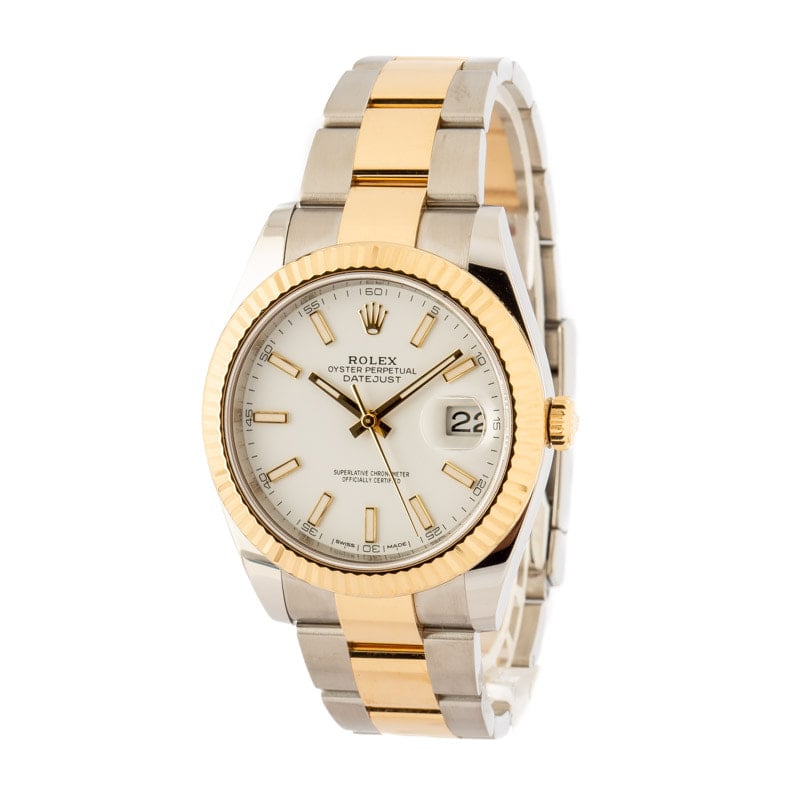 Rolex Datejust 41 Ref 126333 White Dial