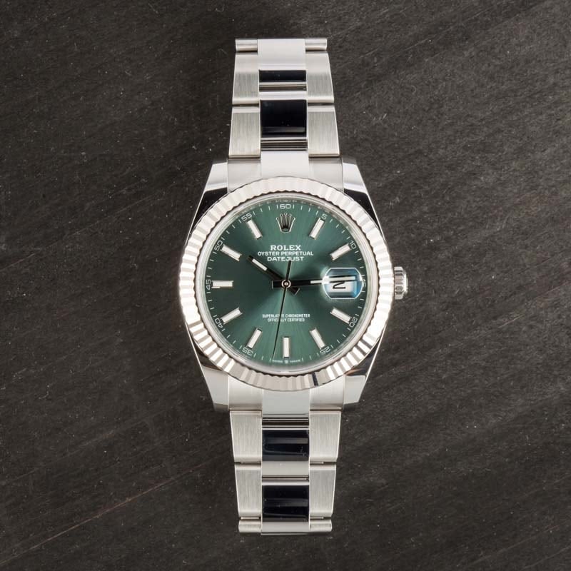 Rolex Datejust 41 Ref 126334 Green Dial