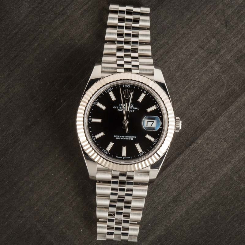 Pre-Owned Rolex Datejust 41 126334 Black Dial