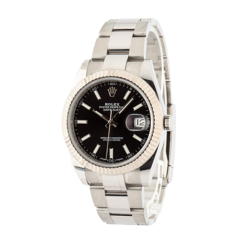 Pre-Owned Rolex Datejust 41 Ref 126334 Black Dial