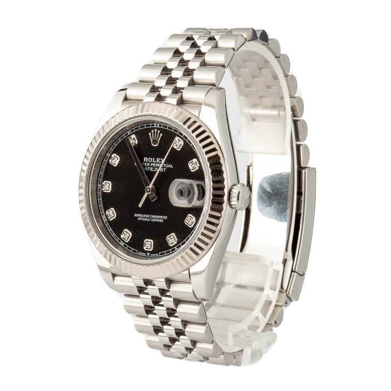 Rolex Datejust 41 Ref 126334 Black Diamond Dial