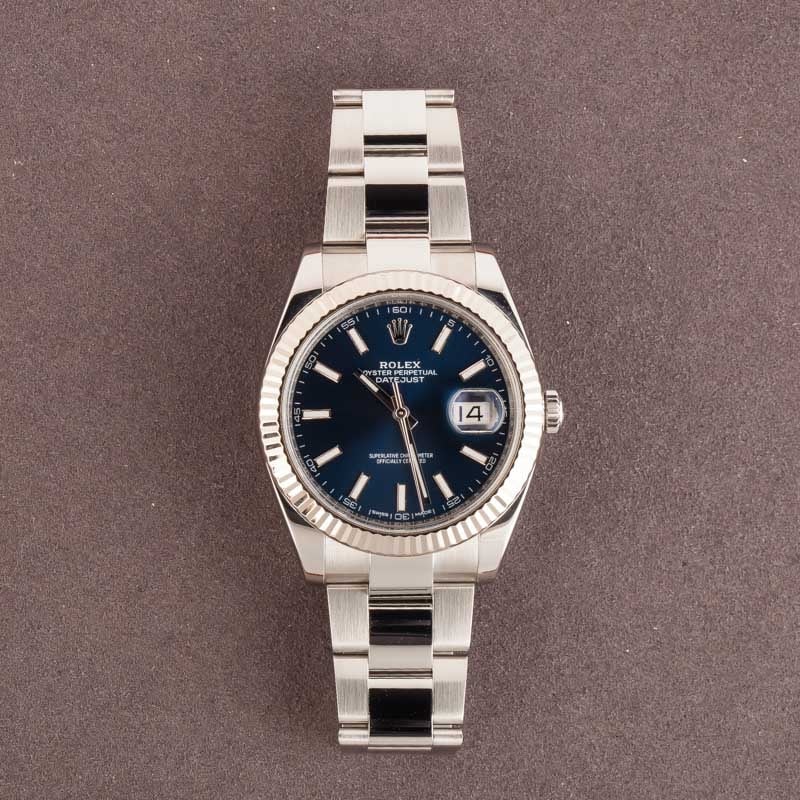 Rolex Datejust 41 Ref 126334 Blue Chromalight Dial