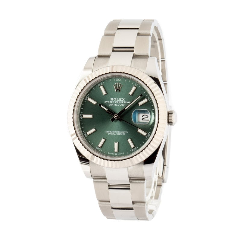 Rolex Datejust 41 Ref 126334 Green Dial