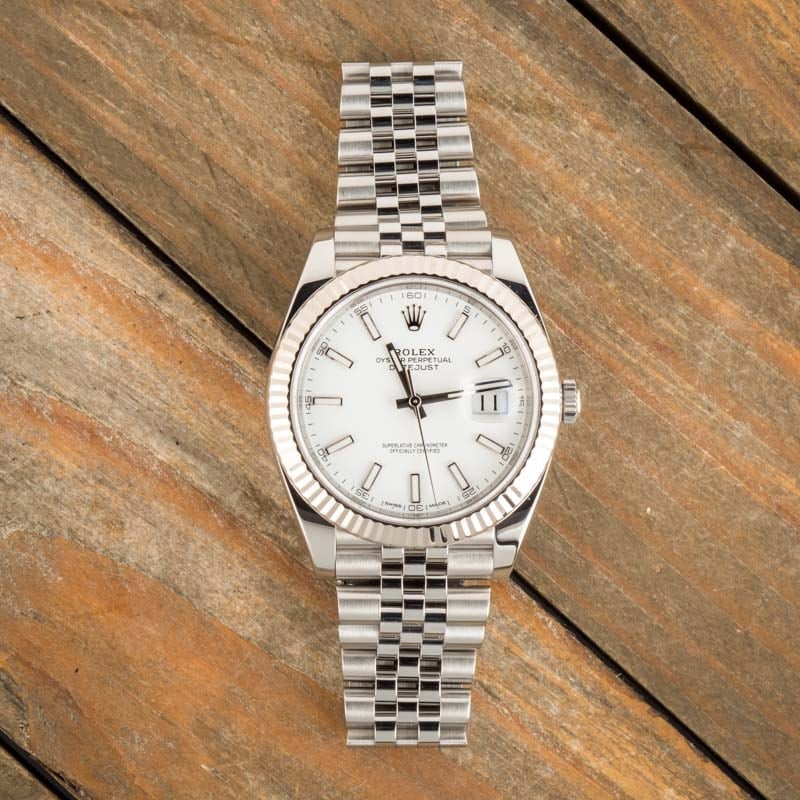 Rolex Datejust 41 Ref 126334 White Dial Stainless Steel