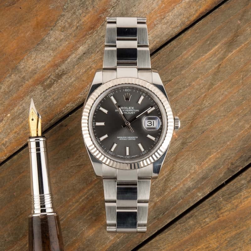 Rolex Datejust 41 Ref 126334 Slate Dial