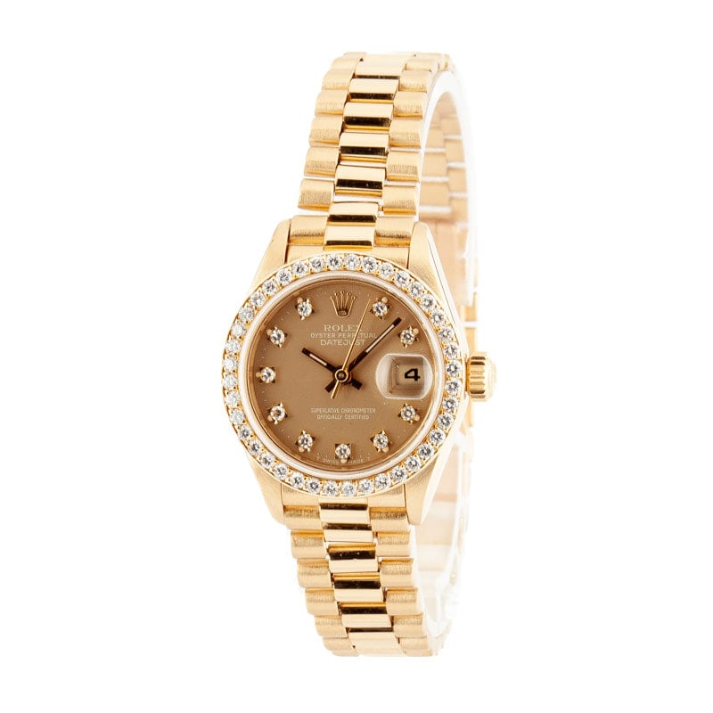 Lady Rolex Datejust 69138 Diamond Dial