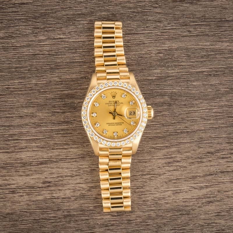 Lady Rolex Datejust 69138 Diamond Dial