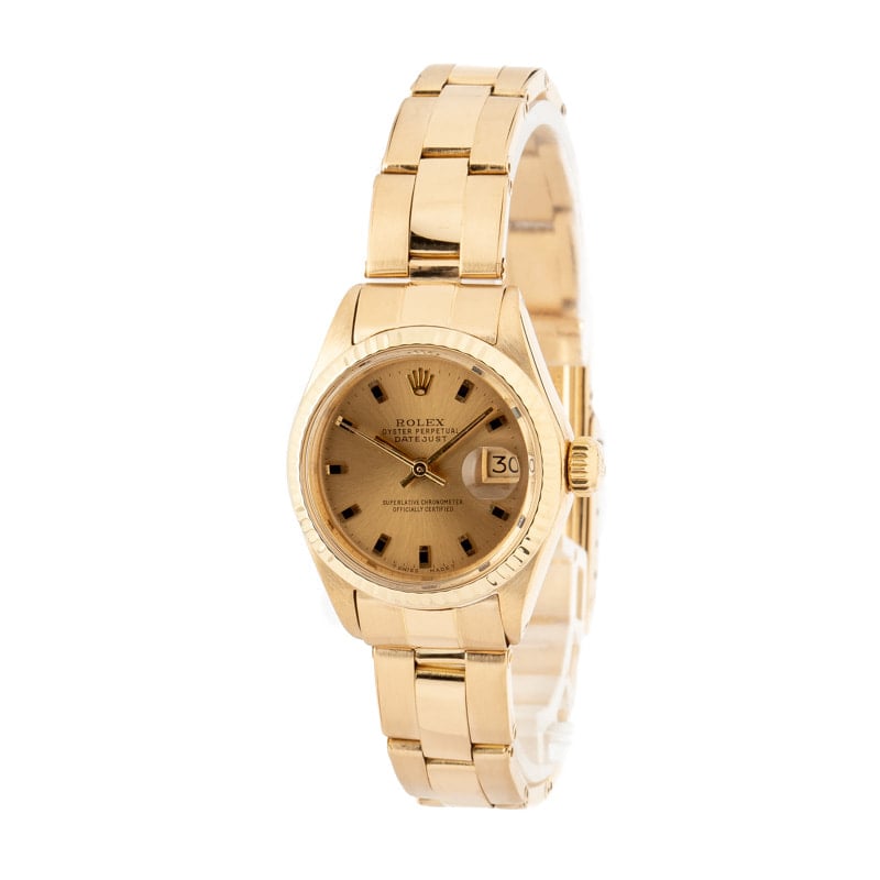 Ladies Rolex Datejust 6917 Yellow Gold