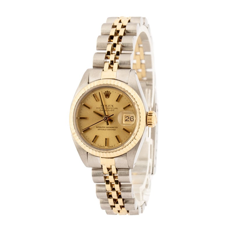 Lady Rolex Datejust Ref 6917 Champagne Dial