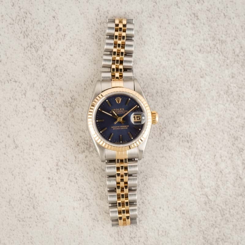 Datejust Lady Rolex 69173 Blue Dial