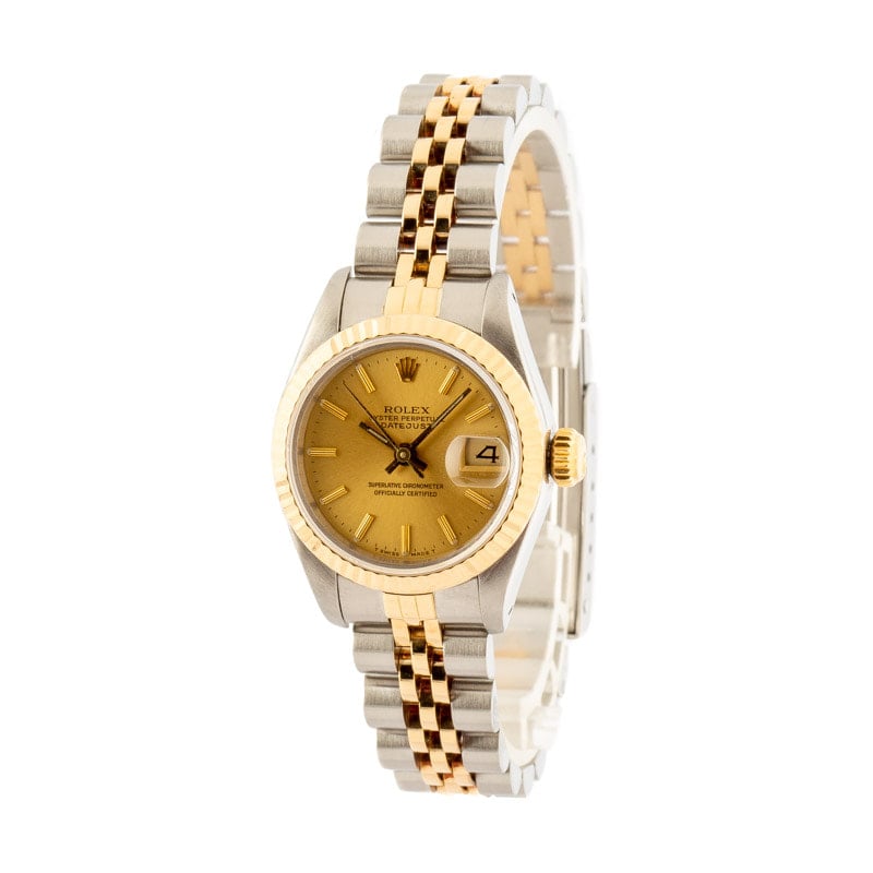 Pre-Owned Rolex Datejust 69173 Champagne