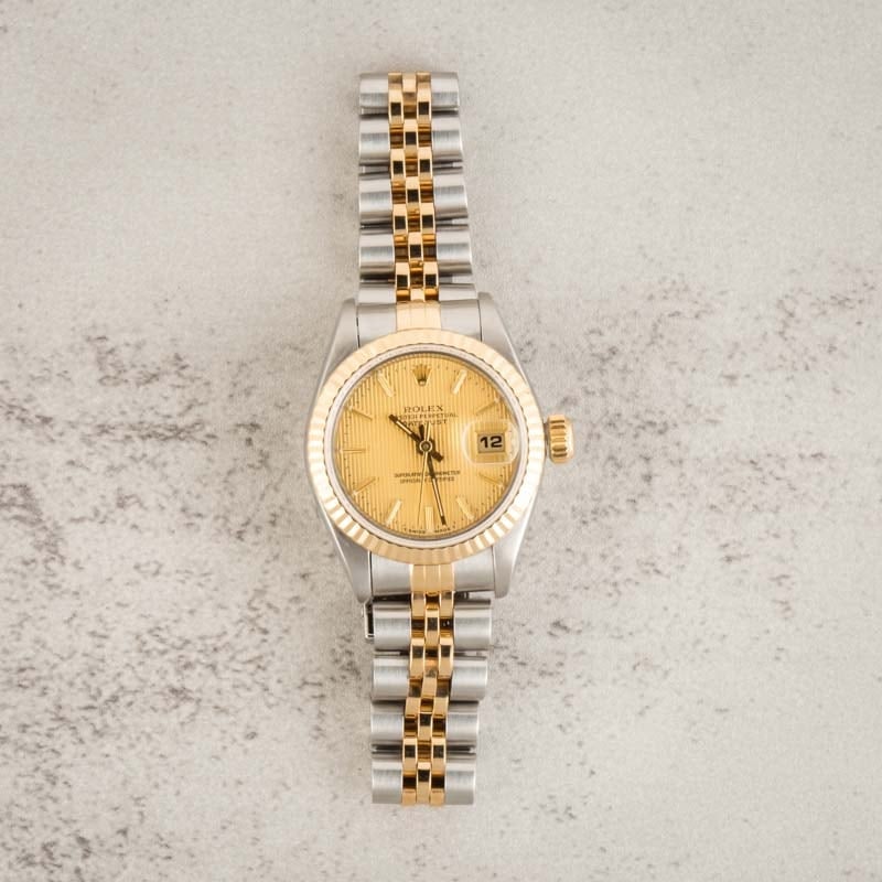 Used Rolex Datejust 69173 Tapestry Dial