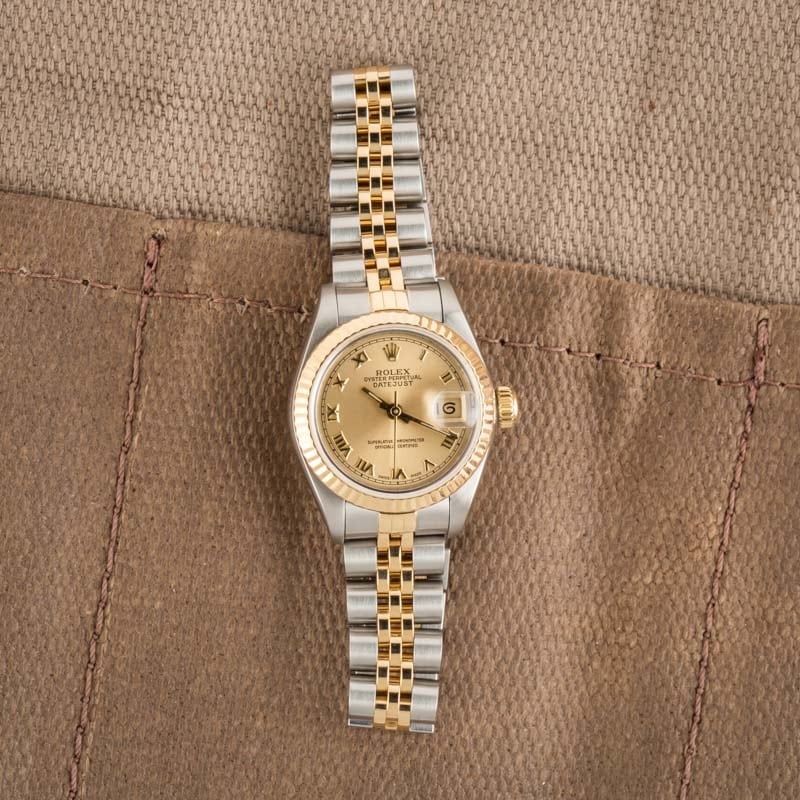 Ladies Rolex Datejust 69173 Roman Dial