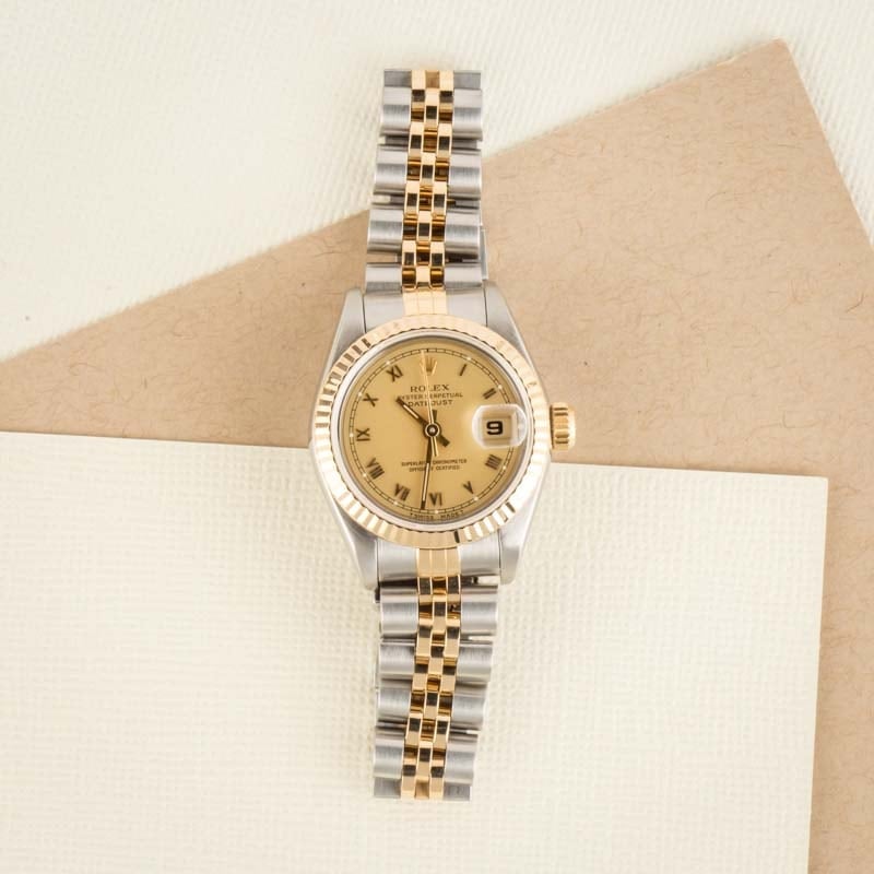 Ladies 26MM Rolex Datejust 69173 Champagne