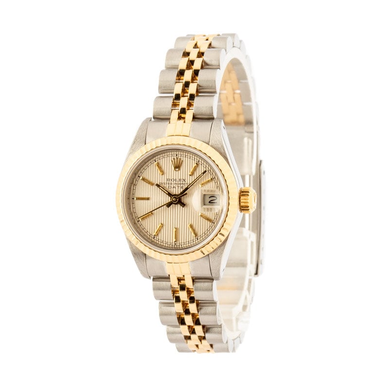 Ladies Rolex Datejust 69173 Tapestry Dial