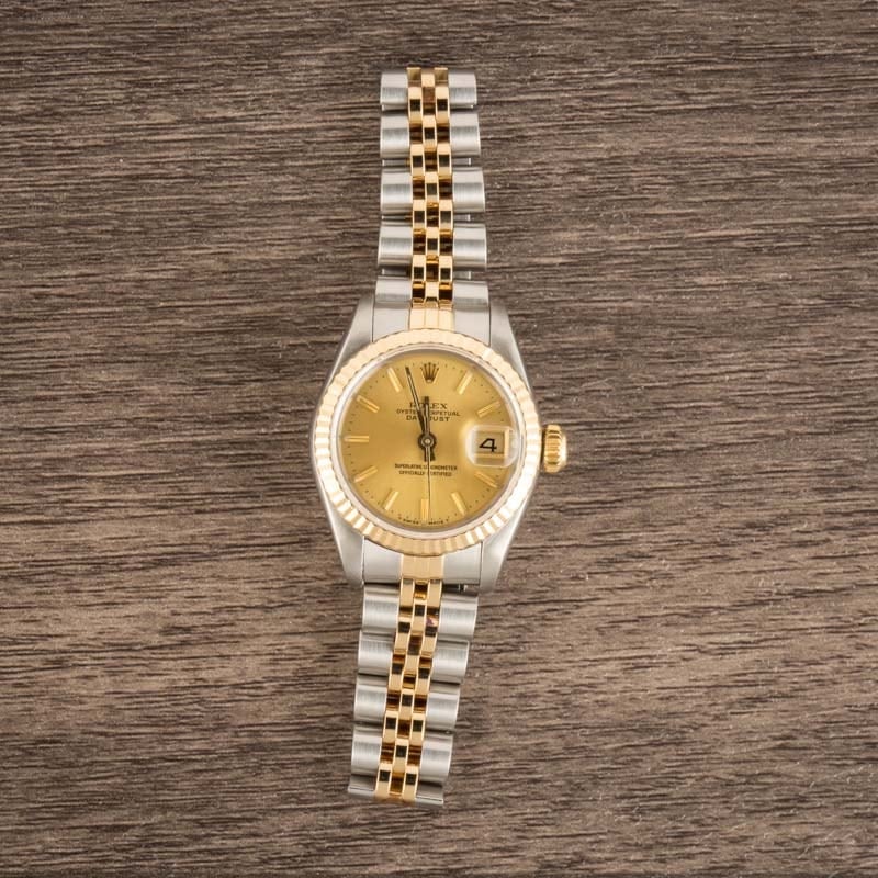 Pre-Owned Rolex Datejust 69173 Champagne