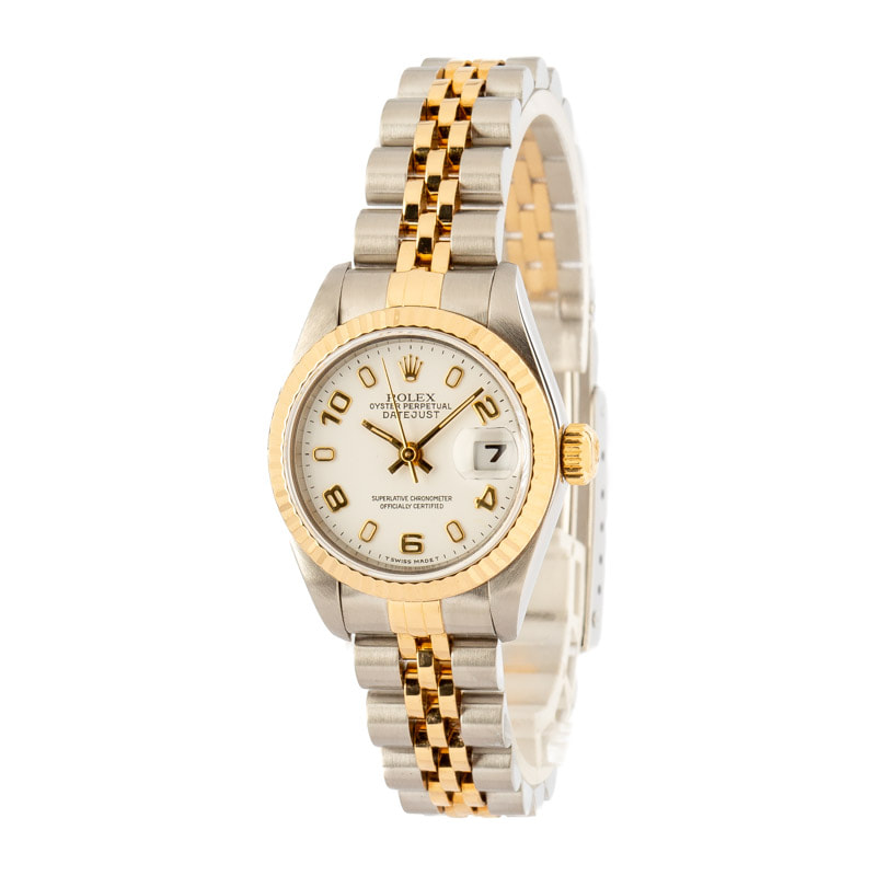 Ladies Rolex Datejust 69173 White Dial