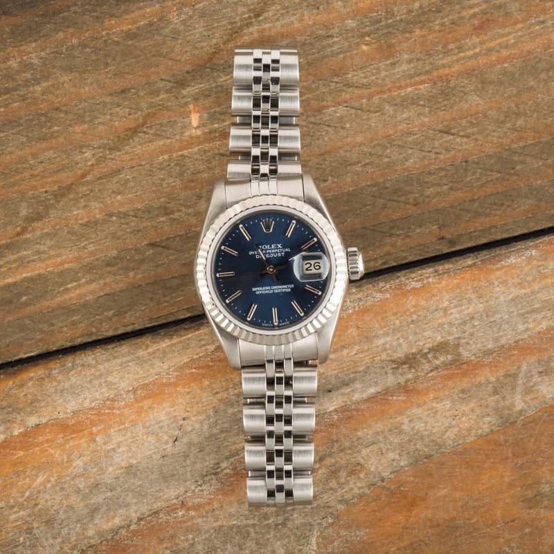 Ladies Rolex Datejust 69174 Blue