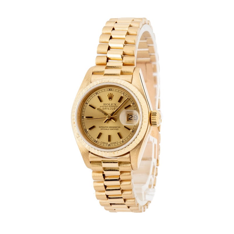 Rolex Lady Datejust 69178 Champagne Index Dial