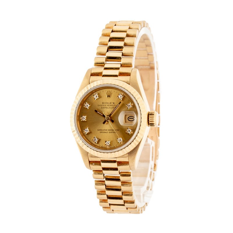 Rolex Lady-Datejust President 69178 Diamond Dial