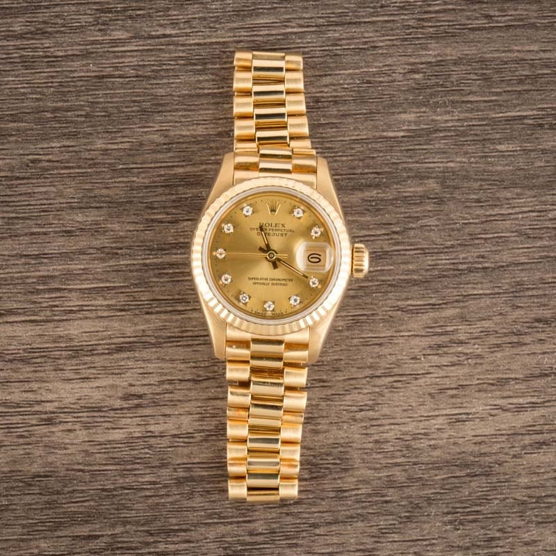 Rolex Lady-Datejust President 69178 Diamond Dial