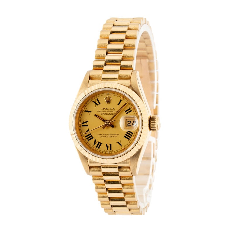 Rolex Datejust 69178 Champagne Roman Dial