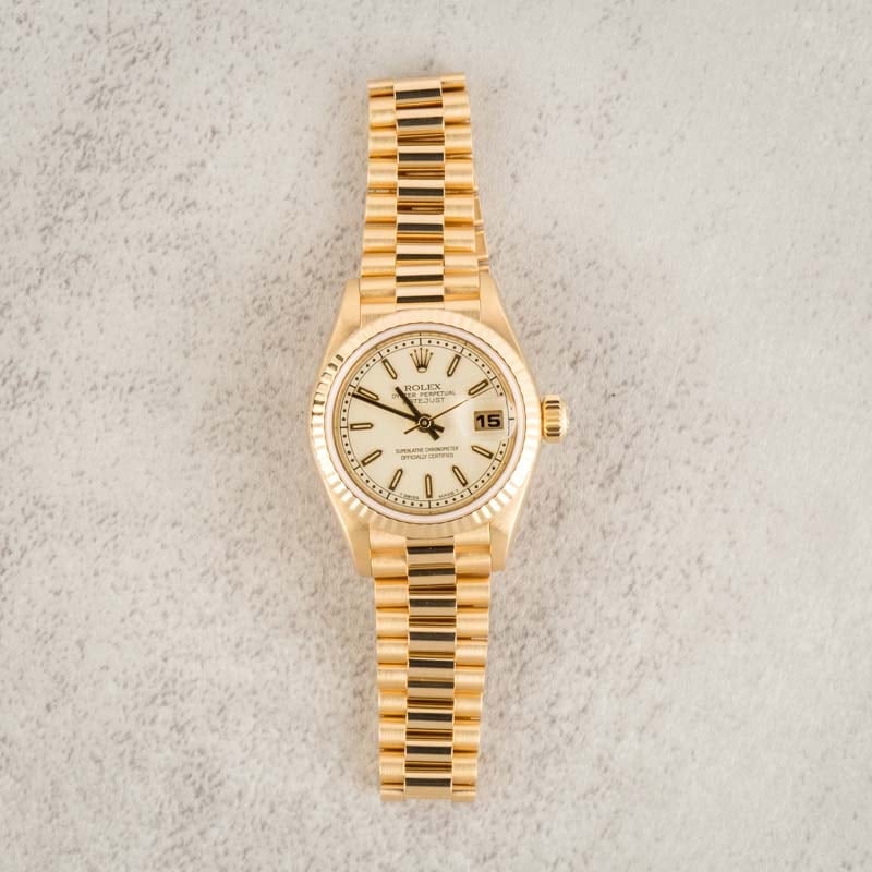 Pre-Owned Rolex Ladies Datejust 79178 18k Yellow Gold