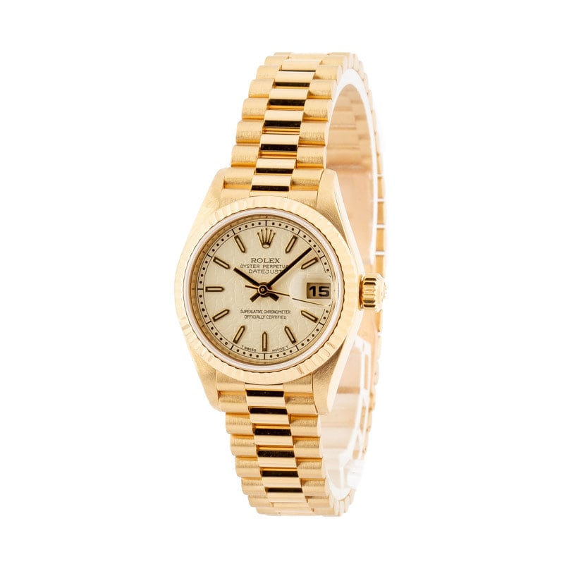 Pre-Owned Rolex Ladies Datejust 79178 18k Yellow Gold