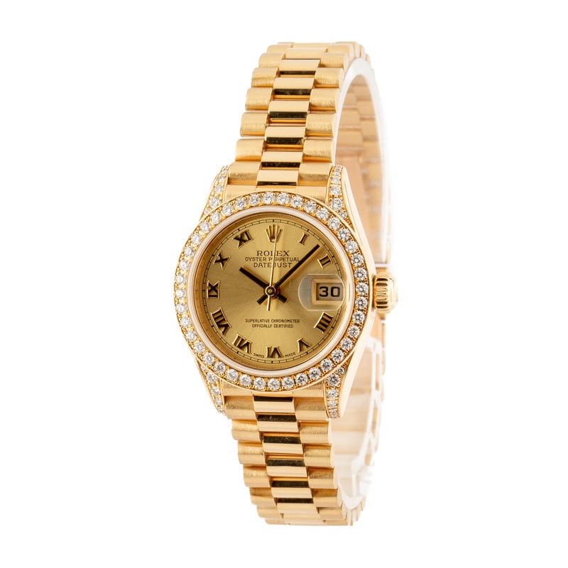 Ladies Rolex President 79238 18k Yellow Gold