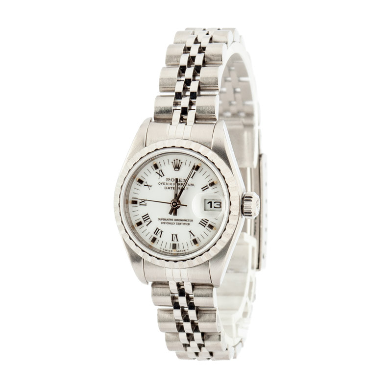 Ladies Rolex Datejust 79240 White Dial