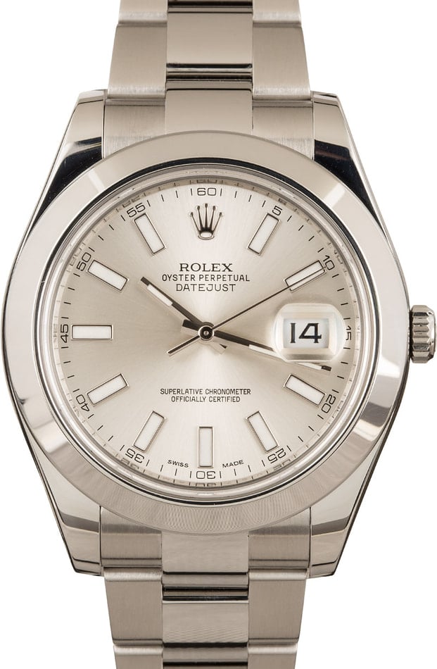 Buy Used Rolex Datejust II 116300 Bob s Watches Sku 161015