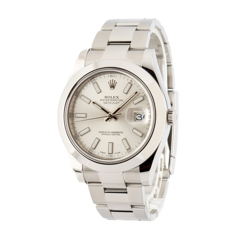 Rolex Datejust 41MM 116300 Silver Index