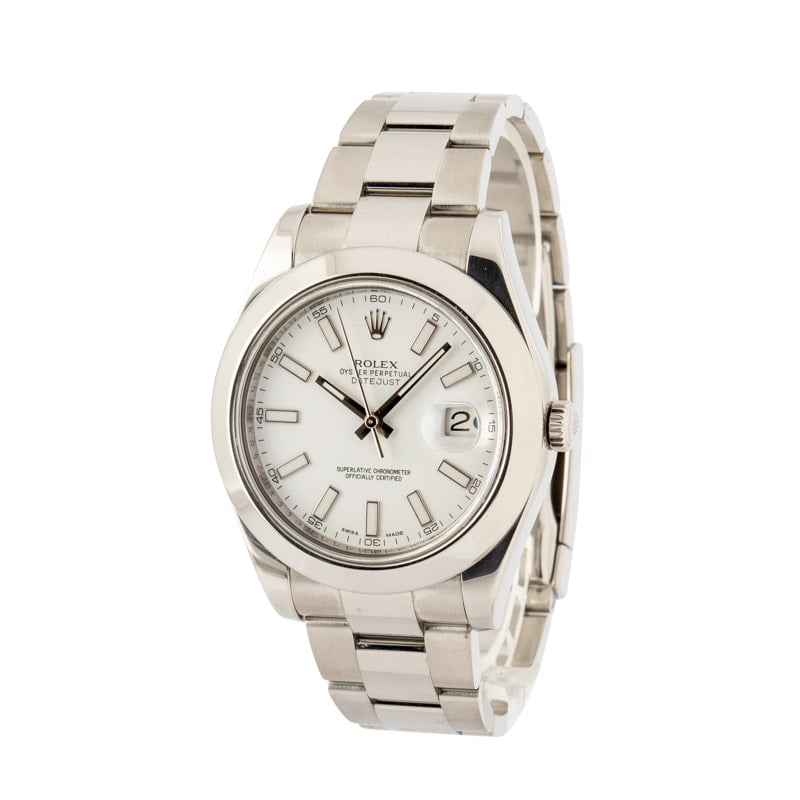 Rolex Datejust II 116300 White Dial